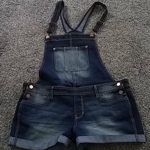 Jean overall shorts